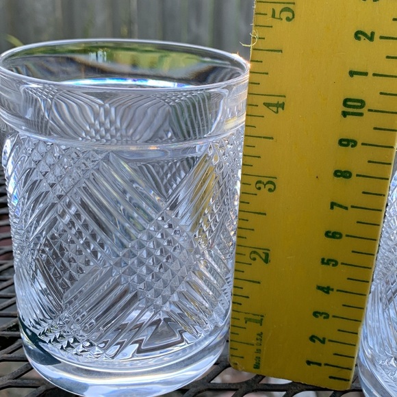 Pair of Ralph Lauren Leaded Crystal Double Old Fashioned Glasses - Argyle - Picture 4 of 15